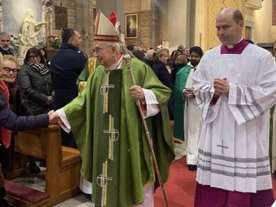 Cardinal Fernando Vérgez, LC, takes possession of the deanery of St. Mary of Mercy and St. Adrian.